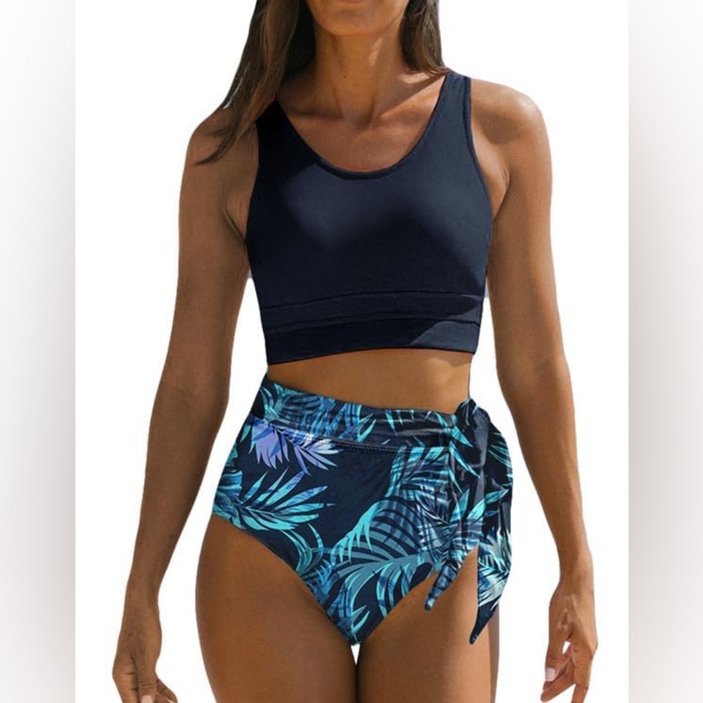 Dokotoo 2 Piece Scoop Neck Sleeveless 2025 Racerback Top Tie Knot nwt